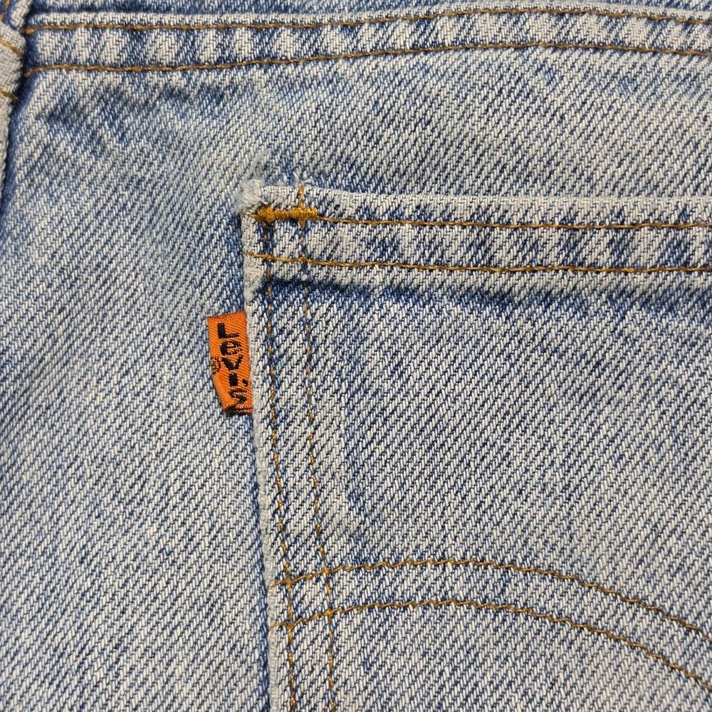 Vintage Orange Tab 517 Bootcut Jeans Mens 31x32 Light Wash Levis 40517-0215